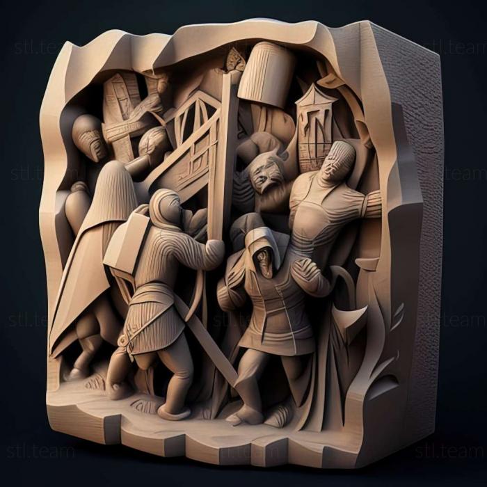 3D model Knights and Merchants The Peasants Rebellion game (STL)